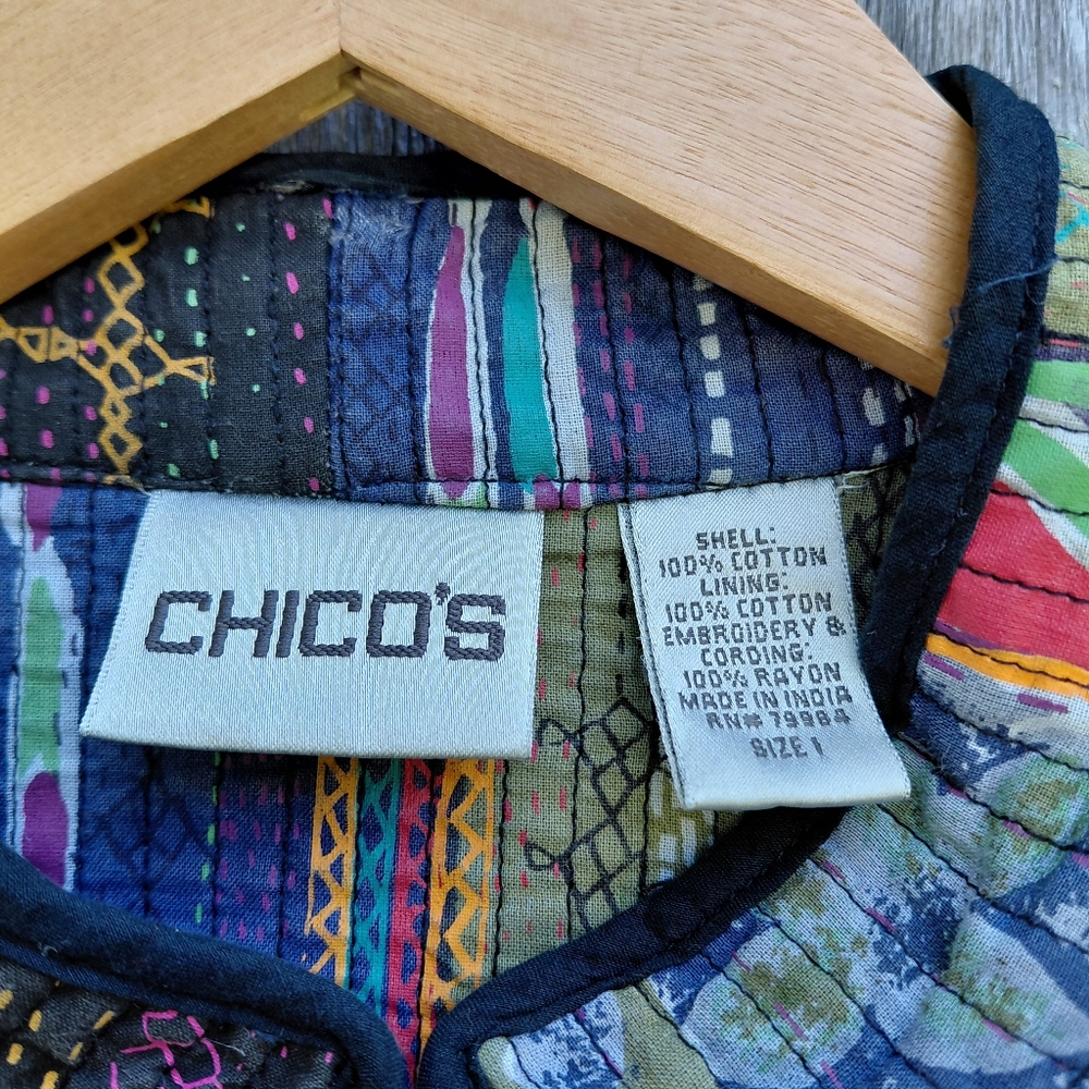 Chicos Boho Button Down Lightweight Embroidered P… - image 4